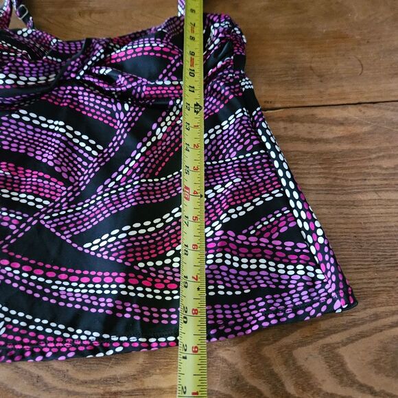 Sonoma Life + Style Polka Dot Tankini Top Size 10 | Retro Swimwear Piece - Picture 5 of 5